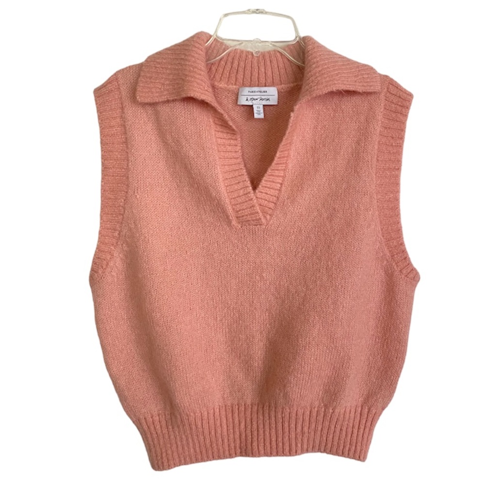 & Other Stories Pink and Orange Vest
